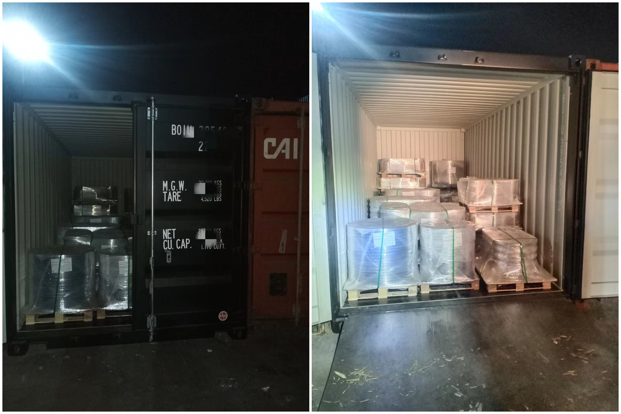 2 containers shipped to the port of Ravenna , Italy today! 