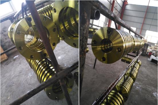 Witness JIS 10K Plate Flange in yellow painting!